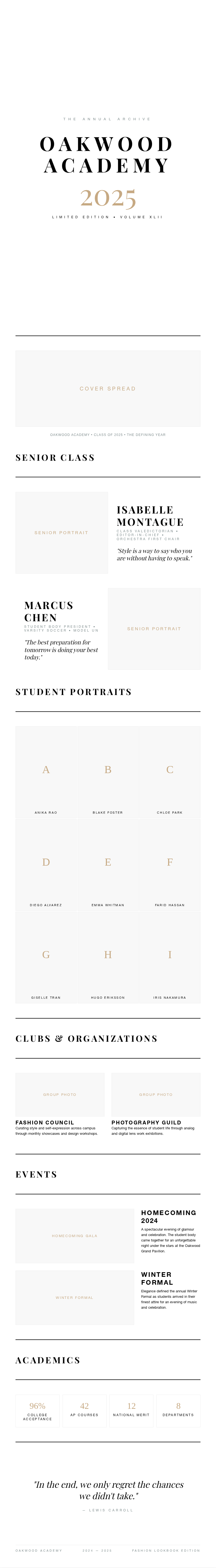 Fashion Lookbook Yearbook